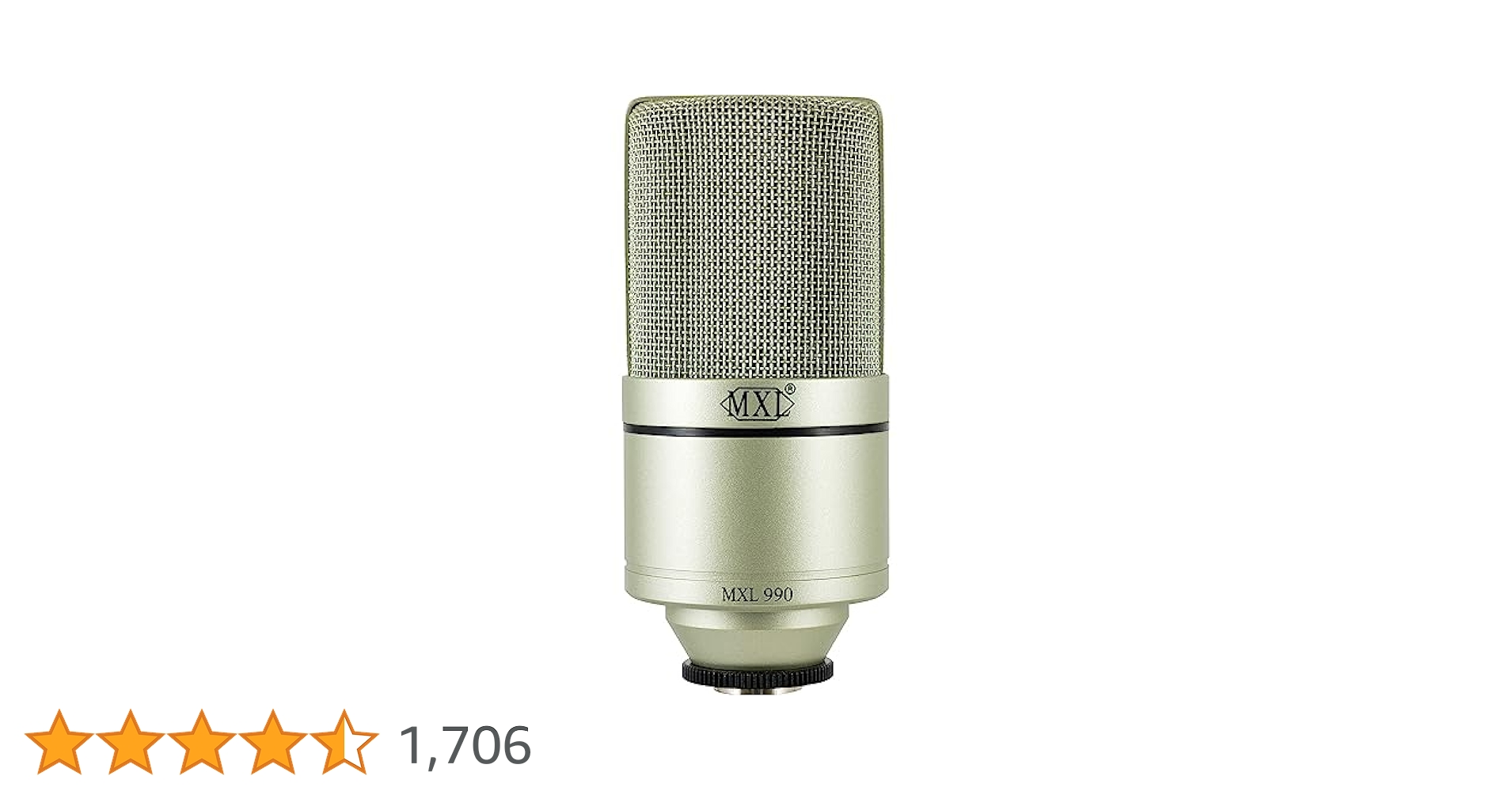 Amazon.co.jp: MXL 990 コンデンサー・マイクロフォン(ショック